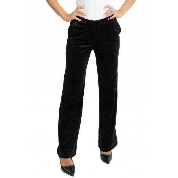 Pantalone palazzo in velluto Only